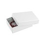 White Swirl Cotton Filled Jewelry Box #32