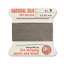 #8 Grey Griffin Silk Bead Cord (2 Meters)